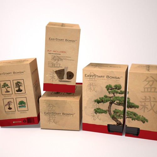 Design Box for a Bonsai Tree Starter Kit Design by JCE Graphics