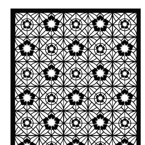 Pattern design for an interior-design element for a hotel in Bali Design by QPR