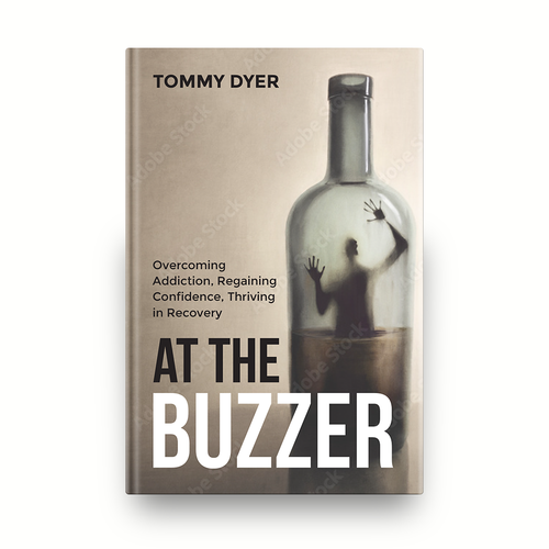 Book cover for inspirational, comeback story out of addiction into recovery! Design by romy