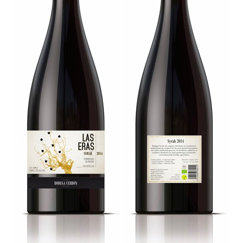 ORGANIC EXCLUSIVE WINE LABEL DESIGN - BODEGA CERRON Design by Ashleyjp