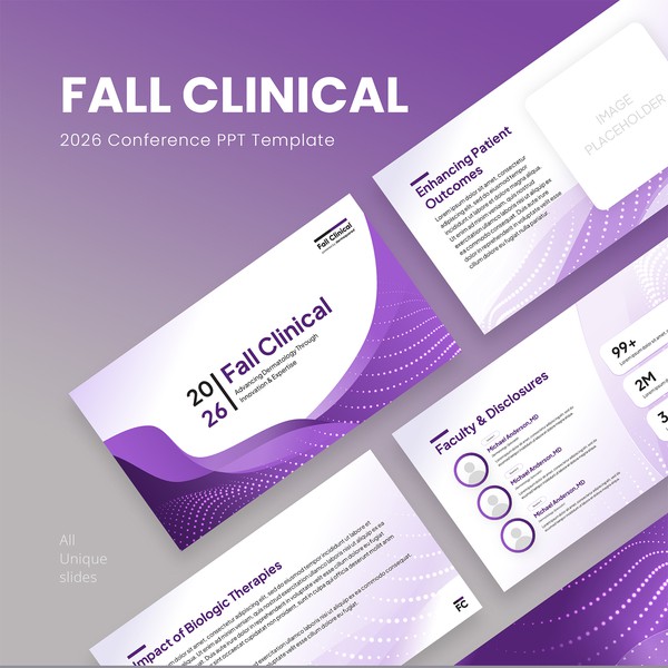 Design by Graph Zoon titled "Fall Clinical 2026 Conference PPT Template"