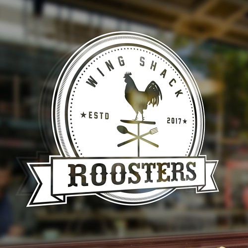 Diseño de Design a logo for "Roosters Wing Shack" de nina15™