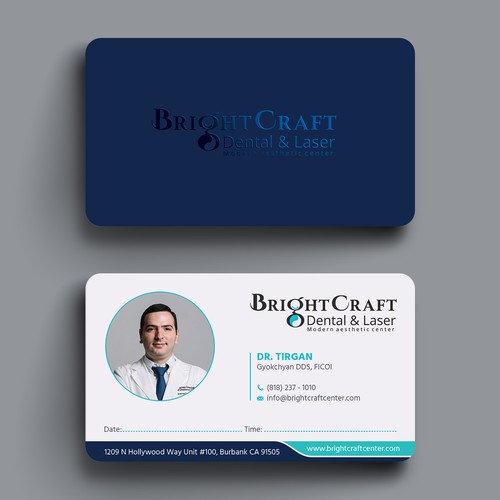 Modern Dental and Medical SPA business card Design by Hasanssin