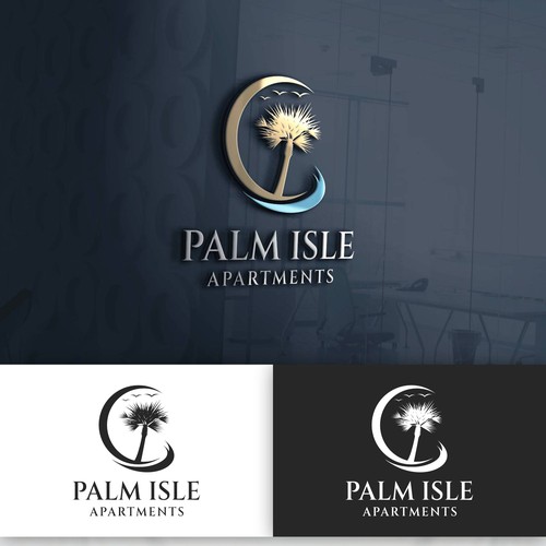 Rebrand/Redesign the logo for Palm Isle Apartments!! Design by Rav Astra