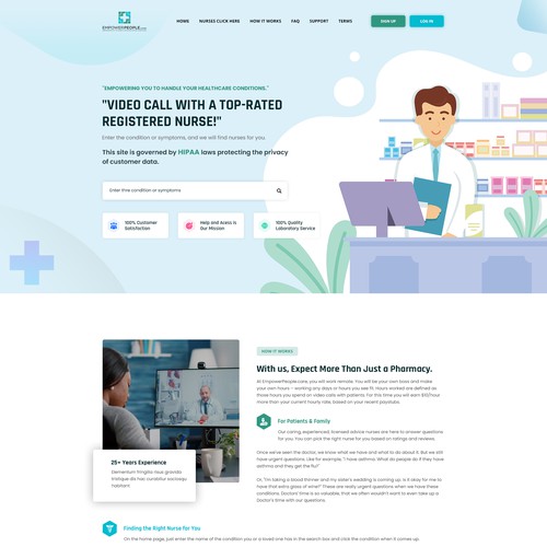 Landing page design contest entry by Globalweb99
