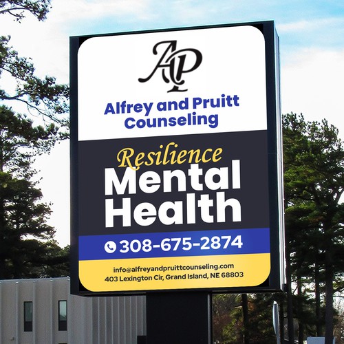Design di We Need a Professional Street-Facing Sign for Our New Counseling Location di Balad_Studio™
