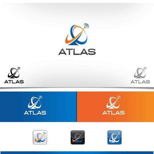 Create a logo to simplify a complex satellite to ground communication system Design by GLCH