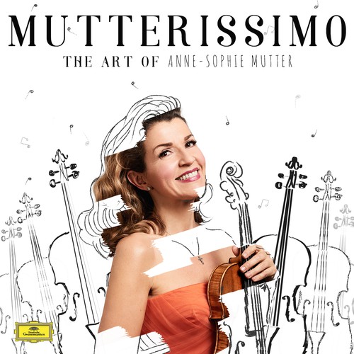 Illustrate the cover for Anne Sophie Mutter’s new album Diseño de woodenspace