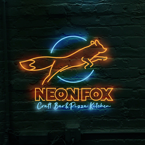 Neon Fox Design by Democomics