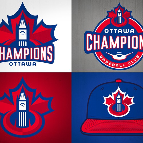 REDPINさんのOttawa Champions Baseball Club Logoデザイン