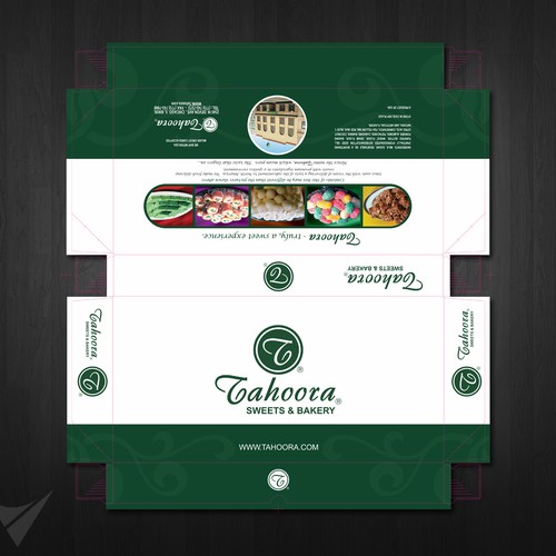 Help Tahoora Sweets & Bakery design their packaging boxes Design by Velvedy Designs