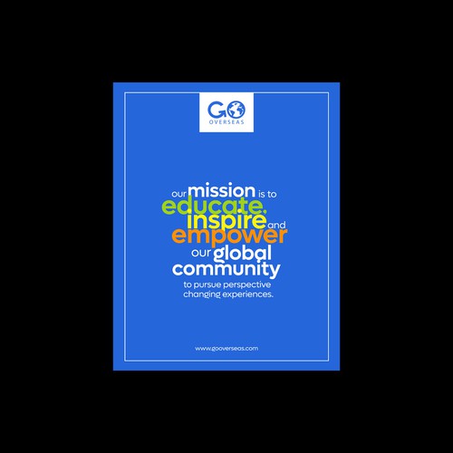 Poster Design for Travel Company Mission Statement Design by CreDesign