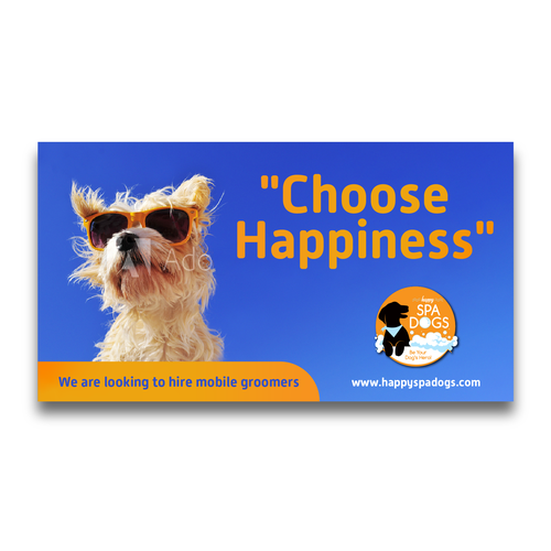 Choose Happiness Banner Design Design by Armando costa