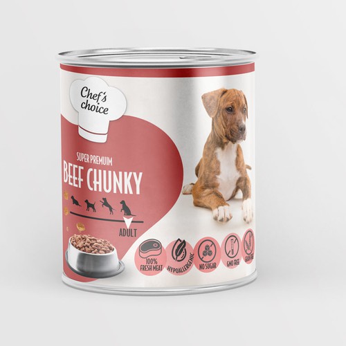 Design a super premium pet food packaging! Design by Budour A.