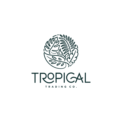 Diseño de a tropical plant company- design a modern/elegant and new age logo with an Antique touch for de Tendangmenang