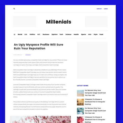 Design finalista por Sasha Melbourne