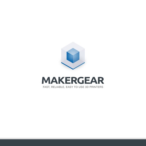 Desktop 3D Printer Manufacturer MakerGear Really Needs A Logo!! Design by M. Croteau