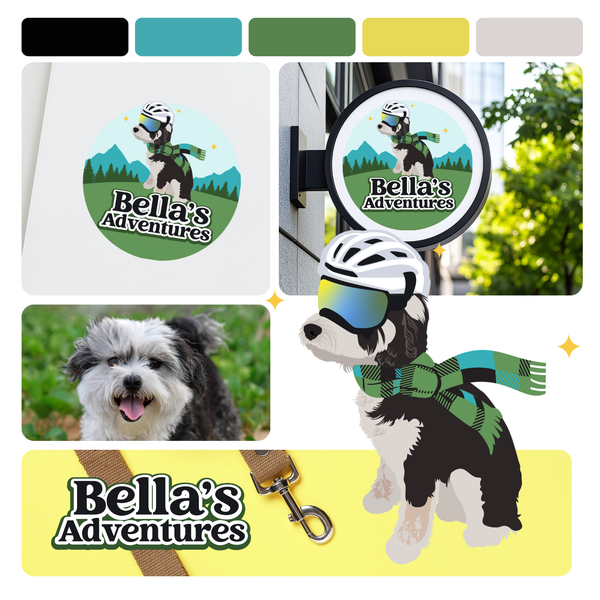 Dog Travel Vlog Logo Design