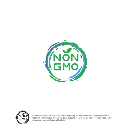 Food Packaging NON-GMO Logo Design von ©Zone™