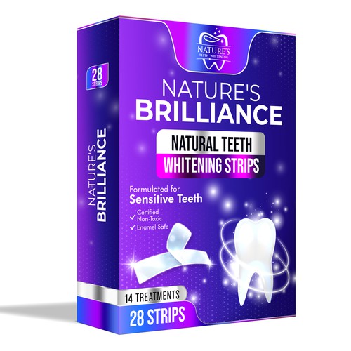 Natural Design Needed for Nature's Brilliance Whitening Strips Design by UnderTheSea™