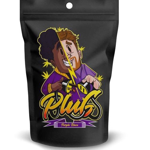 Design an urban looking label for a cannabis street brand that specializes in bulk flower sales Design by ratwork