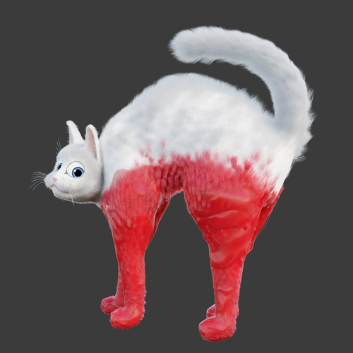 Designs | Looking for A 3 Dimensional Cat That Was Dipped in Liquid ...
