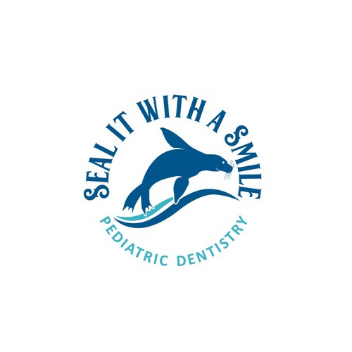 Modern and fun seal logo & branding package for new pediatric dentist! Diseño de nik007