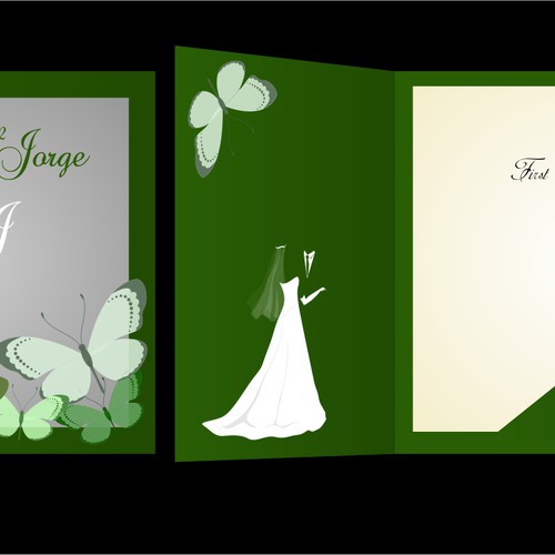 Wedding invitation card design needed for Yuyu & Jorge デザイン by doarnora