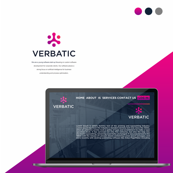 Design by Midnight* titled "Design a Clean, Modern Logo for an AI Technology Startup"