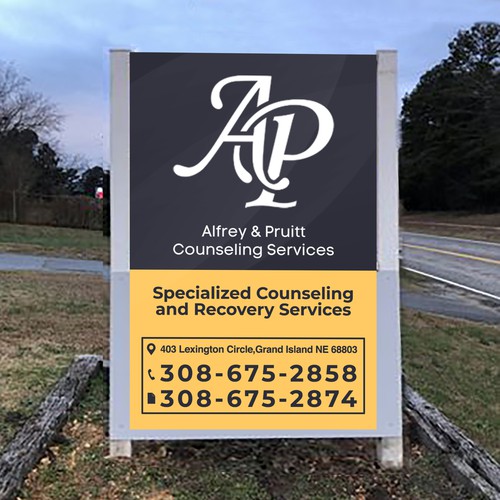 Design di We Need a Professional Street-Facing Sign for Our New Counseling Location di Creativity symbol