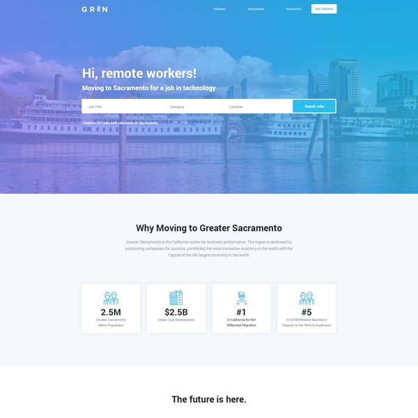 Job applicants Landing page