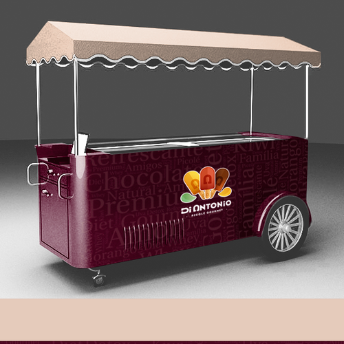 I need a design to customize ice cream cars with logo Di Antonio Gourmet Design by Bruno Nascimento