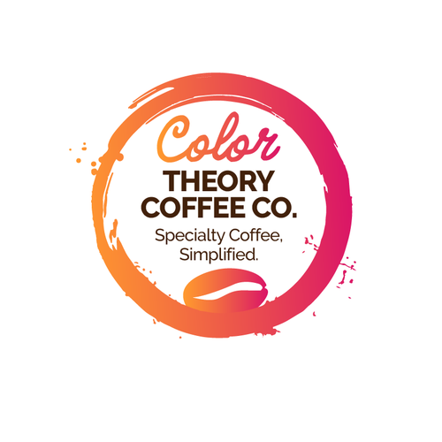 colorful logo  for a coffee company that uses colors to differentiate different coffees Design by M. Fontaine