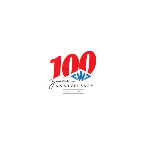 Centennial Anniversary Logo Design réalisé par brancut_yuk