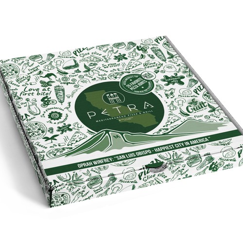 Pizza Box Design for award winning restaurant USA TODAY 'TOP 25 IN USA' Design by Filip Korić