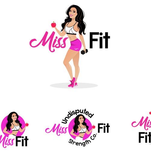 Upgrade needed on a fun sporty female cartoon logo for health