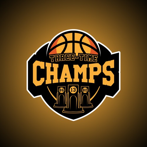 Basketball Logo for Team 'Three-Time Champs' - Your Winning Logo Featured on Major Sports Network Design by TR photografix