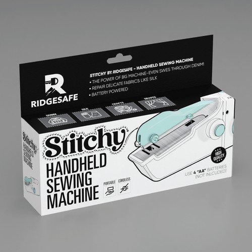 Create Packaging for Moden Handheld Sewing Machine Design by Dem Ro