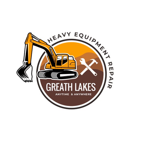 Creative design for heavy equipment repair in the state of Michigan Design by diviart