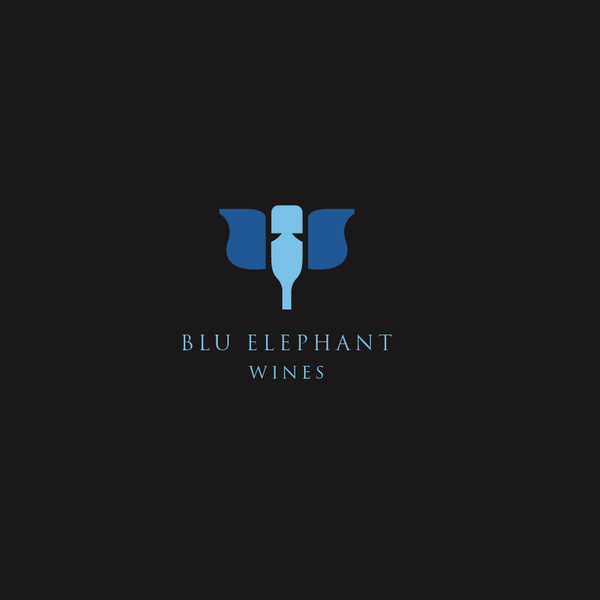 Create the next logo for Blu Elephant Wines