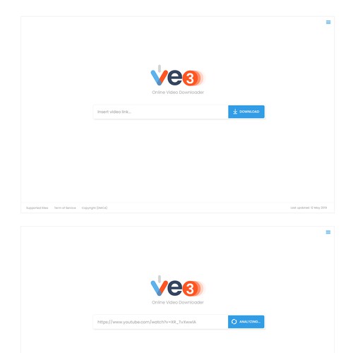 VE3 - Simple Video Downloader Website | Google Style Design by Neef