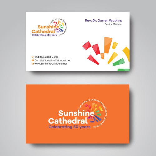 Business Card for Growing Progressing LGBTQ Church Design by Birendra Chandra Das