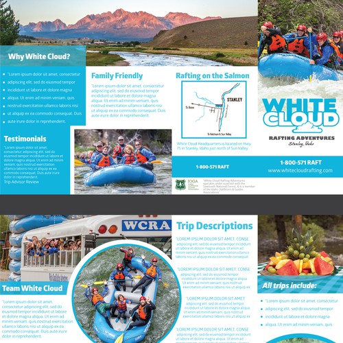 White Water Rafting Brochure | Brochure contest