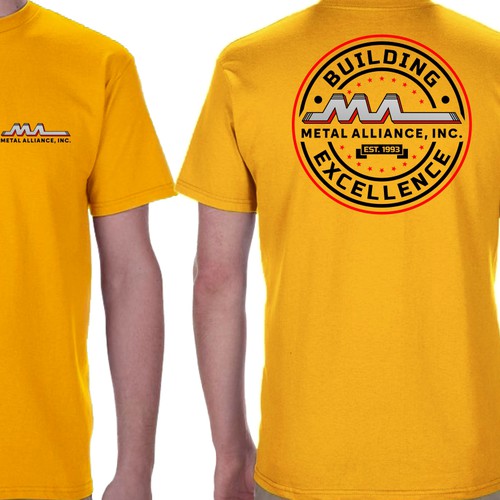 T-shirt design for high quality construction company Design by S. Wadja