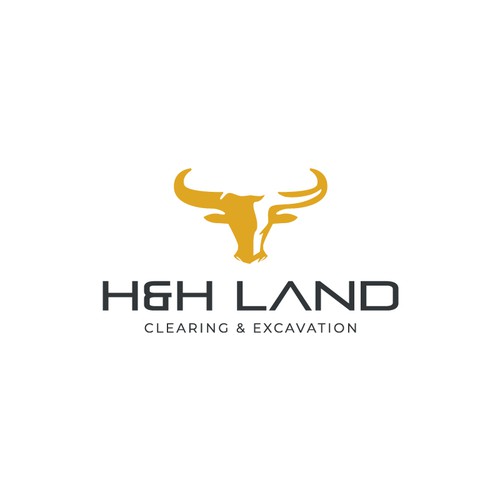 LOGO AND LETTER HEAD FOR H&H LAND CLEARING AND EXEXCAVATION Design by fffffffffffa