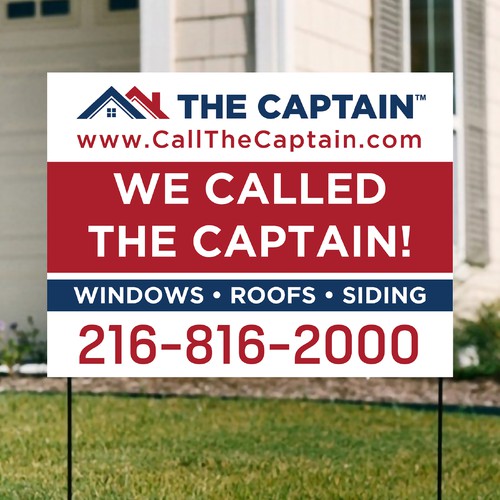 Yard Sign Design - We Called The Captain! Design von Shifat99d
