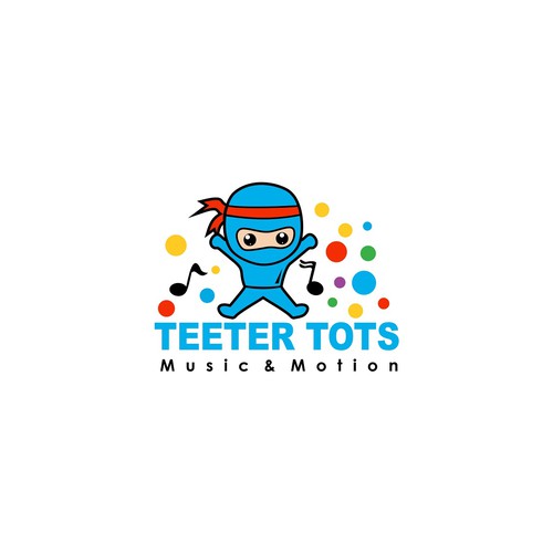 Teeter Totter meets Tumbling Tots - this logo is all about play! Design by Ne'Uban