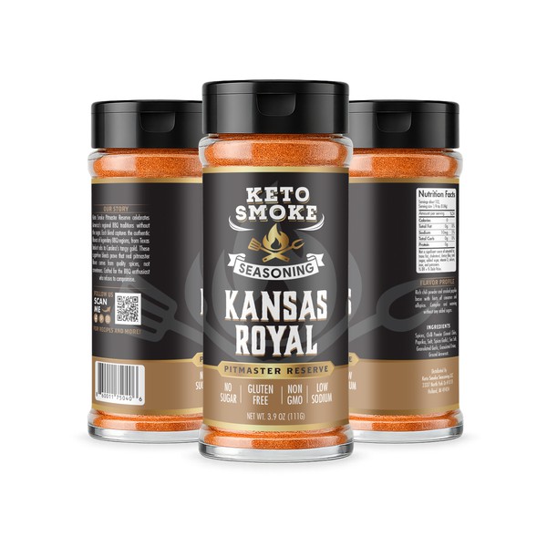 Design by laudes titled "Label design for a Premium BBQ Spice"