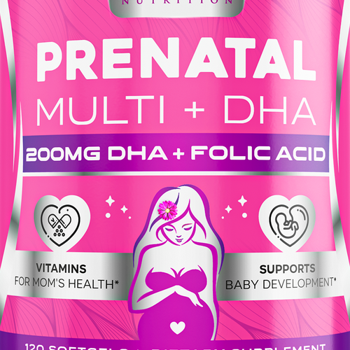 Prenatal Vitamins Label Design needed for Nature's Nutrition Réalisé par ZAKIGRAPH ®