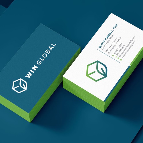 WIN Global Business Card Design Design by IK_Designs